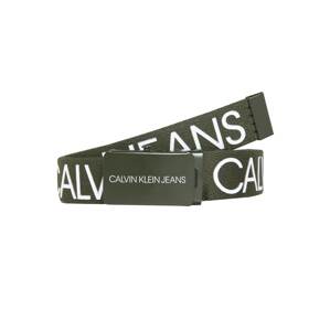 Calvin Klein Jeans Opasky  olivová / biela