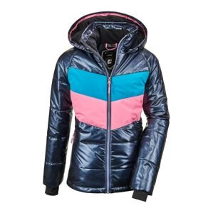 KILLTEC Zimná bunda 'Fiames'  tmavomodrá / svetlomodrá / svetloružová