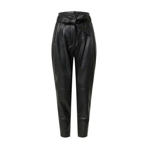 Copenhagen Muse Plisované nohavice 'ROYAL-ANKLE'  čierna