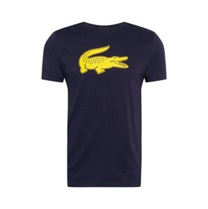 Lacoste Sport Funkčné tričko  tmavomodrá / žltá