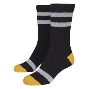 Urban Classics Ponožky  čierna / biela / žltá