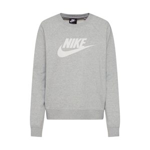 Nike Sportswear Mikina 'Essential'  sivá melírovaná / biela