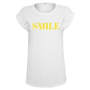 Merchcode T-Shirt  žltá / biela