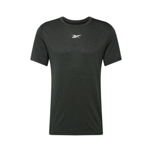 Reebok Sport Funkčné tričko  biela / čierna melírovaná