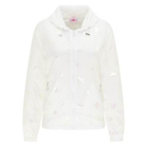 MYMO Prechodná bunda  biela / pastelovo ružová / pastelovo žltá