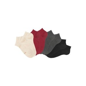 BENCH Ponožky  ružová / červená / tmavosivá / čierna
