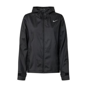 NIKE Športová bunda 'Essential'  čierna / sivá
