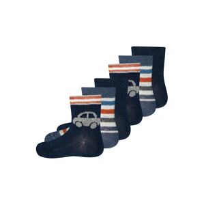 EWERS Ponožky  modrá / biela / oranžová