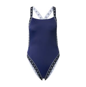 Calvin Klein Swimwear Jednodielne plavky 'Core Mono Tape'  modrá / čierna / biela