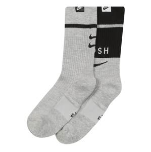 Nike Sportswear Ponožky 'Swoosh'  čierna / sivá