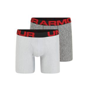 UNDER ARMOUR Športové nohavičky  svetlosivá / sivá melírovaná / červená / čierna