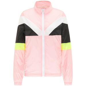 MYMO Prechodná bunda  ružová / biela / žltá / čierna