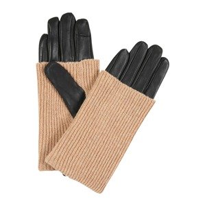 ONLY Handschuhe  čierna / béžová