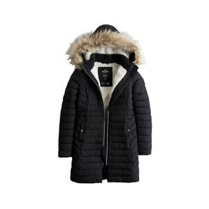 HOLLISTER Zimný kabát  čierna