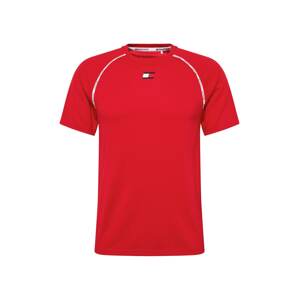 Tommy Sport Funkčné tričko 'PIPING'  červená