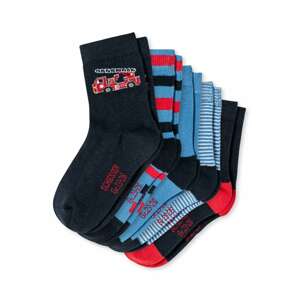 SCHIESSER Ponožky  červená / čierna / biela / modrá