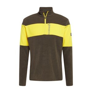 BRUNOTTI Športový sveter 'Vaughn'  sivá / žltá