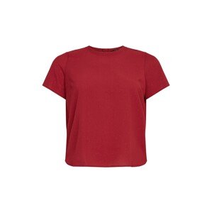 Vero Moda Curve Tričko  tmavočervená