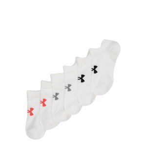 UNDER ARMOUR Športové ponožky  sivá / koralová / čierna / biela