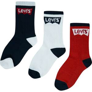 LEVI'S Ponožky  tmavomodrá / biela / karmínovo červená