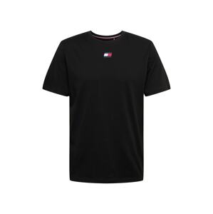 Tommy Sport Funkčné tričko  čierna / modrá / biela / červená