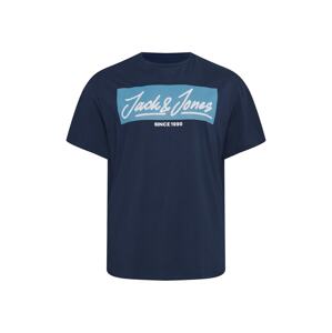 Jack & Jones Plus T-Shirt 'FLEXI'  námornícka modrá / modrá