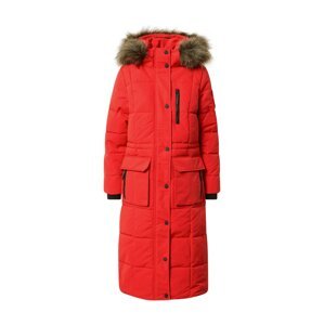 Superdry Zimný kabát  červená / čierna