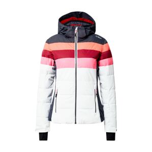 CMP Športová bunda  biela / tmavomodrá / tmavočervená / ružová