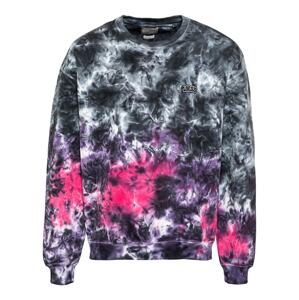 GUESS Sweatshirt 'ANSELM'  sivá / biela / ružová / fialová / čierna