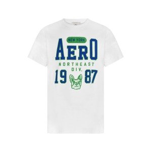 AÉROPOSTALE T-Shirt  biela / modrá / zelená