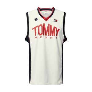 Tommy Sport Funkčné tričko  červená / biela / kobaltovomodrá