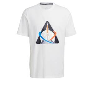 ADIDAS PERFORMANCE Funkčné tričko  biela / čierna / modrá / oranžová