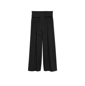 MANGO Plisované nohavice 'Envelop'  čierna