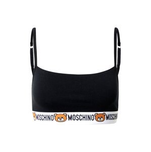 Moschino Underwear Podprsenka  čierna / biela / hnedá