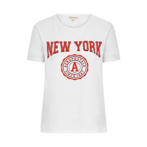 AÉROPOSTALE Tričko 'New York'  ohnivo červená / čierna / biela