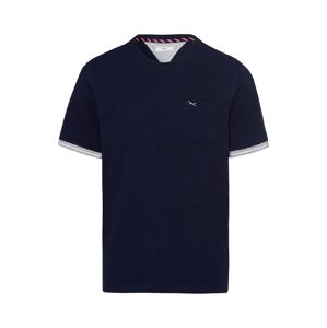 BRAX T-Shirt 'Todd'  námornícka modrá / biela / svetlosivá