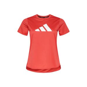 ADIDAS PERFORMANCE Funkčné tričko 'Badge of Sport'  svetločervená / biela