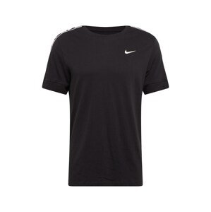 Nike Sportswear Tričko 'REPEAT'  biela / čierna
