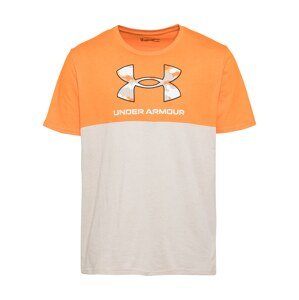 UNDER ARMOUR Funkčné tričko  béžová / svetlosivá / oranžová / čierna