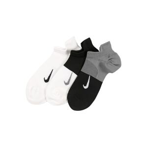 NIKE Športové ponožky 'Everyday Plus Lightweight'  sivá / čierna / biela