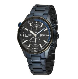 BOSS Casual Analógové hodinky 'Globetrotter'  čierna / tmavomodrá / biela