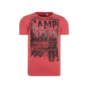 CAMP DAVID Tričko  pastelovo červená / čierna