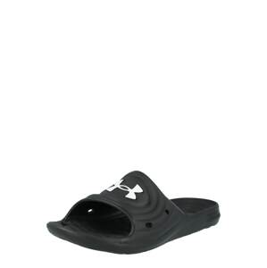 UNDER ARMOUR Plážové / kúpacie topánky  čierna / biela