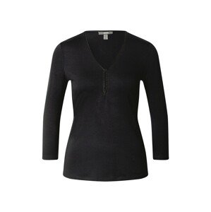 Esprit Collection Tričko  čierna melírovaná