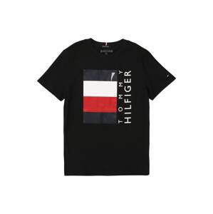 TOMMY HILFIGER Shirt  čierna / námornícka modrá / biela / červená