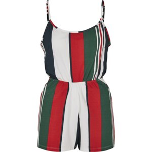 Urban Classics Jumpsuit  biela / červená / tmavomodrá / smaragdová