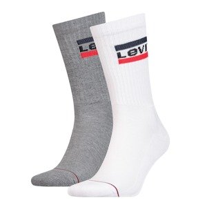 LEVI'S Ponožky  biela / sivá / červená / čierna / námornícka modrá