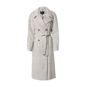 Dorothy Perkins Prechodný kabát  sivá melírovaná / biela