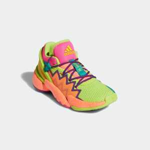 ADIDAS PERFORMANCE Športová obuv 'D.O.N.'  koralová / svetlozelená / baklažánová / neónovo ružová