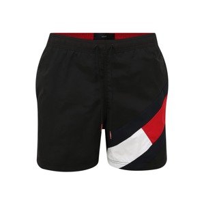 Tommy Hilfiger Underwear Plavecké šortky  námornícka modrá / svetločervená / čierna / biela